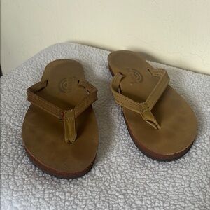 Rainbow Tan Leather Sandals